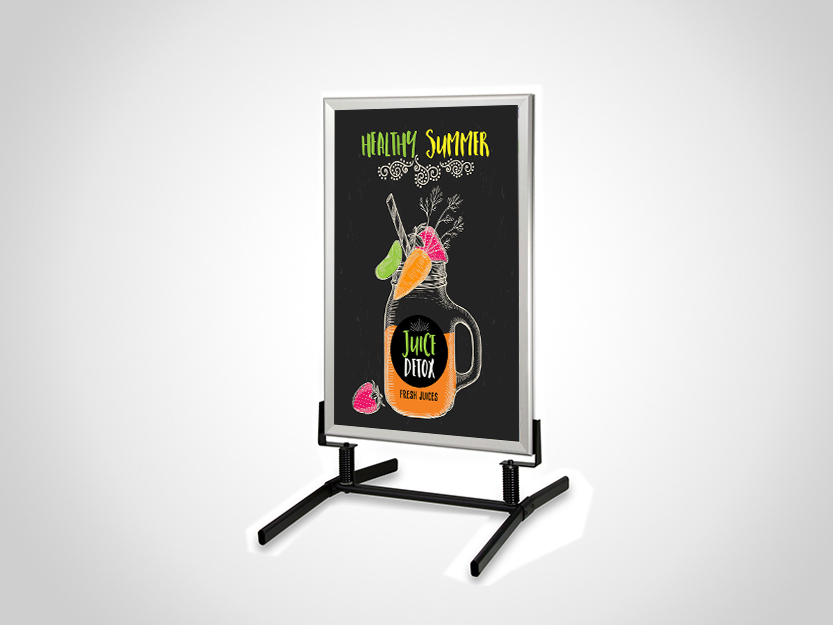 戶外工字底座海報(bào)架10H2